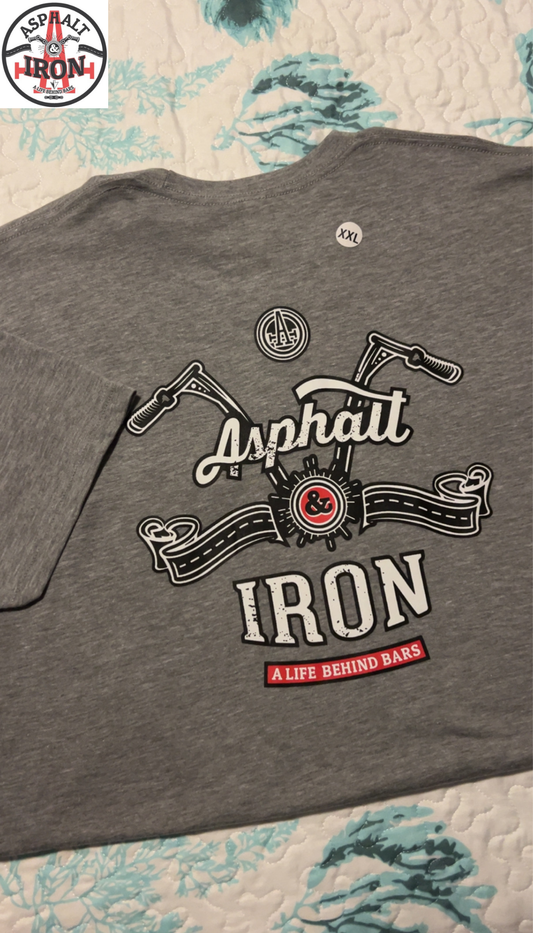 Aspahlt & Iron - Men's T-shirt Grey