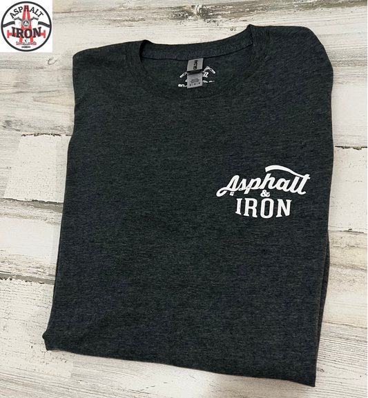 Asphalt & Iron - Men's T-Shirt Heathered Gun Metal