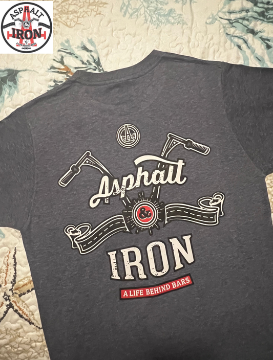 Asphalt & Iron - Men's T-shirt Heather Blue