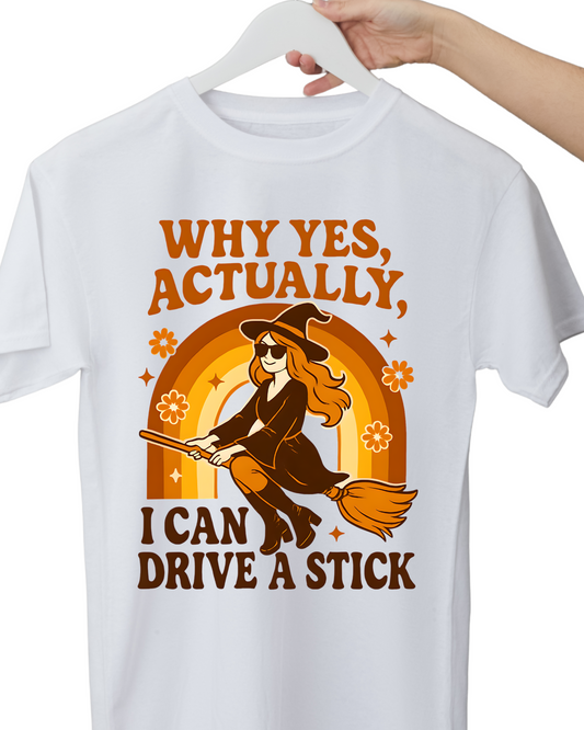 Retro Drive A Stick Women's T-Shirt