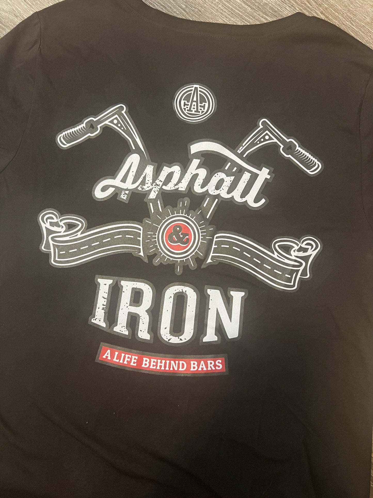 Aspahlt & Iron - Women's Fit Black T-Shirt - Original  Logo