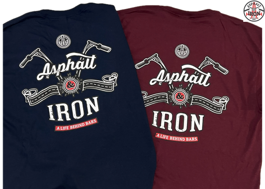 Asphalt & Iron - Men's Long Sleeve Shirts - Original Logo